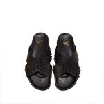 Black Stone Designed Slipper