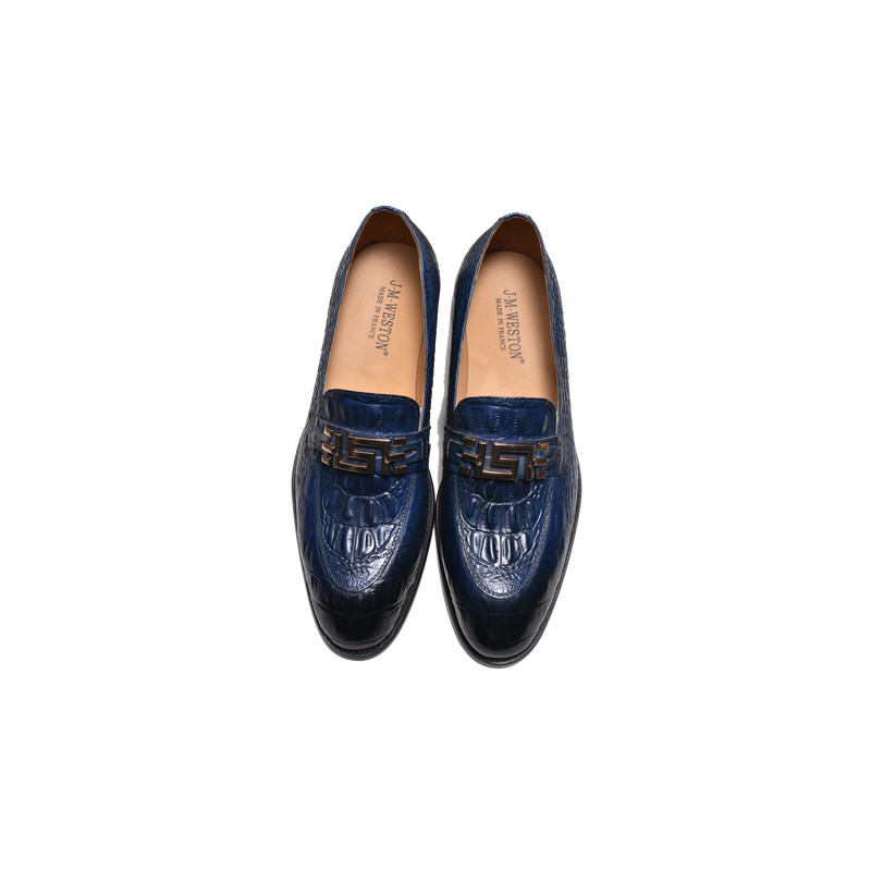 JW Weston Loafer in Denim