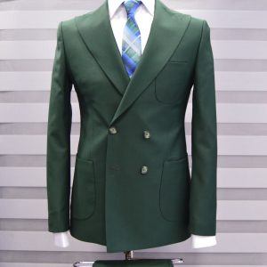 Green in Double Breasted Suit