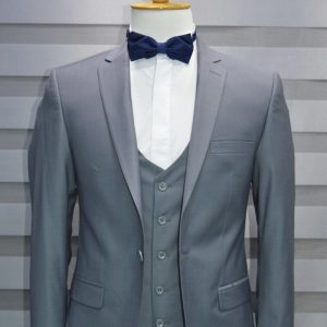 Maya Blue In Three Piece Single Breasted Suit