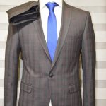 Mixed Colour Charcoal Grey Stripe Single Breasted Suit