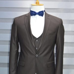 Plain Charcoal In Single Breasted Suit