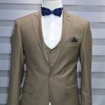 Plain Cider In Three Breasted Suit